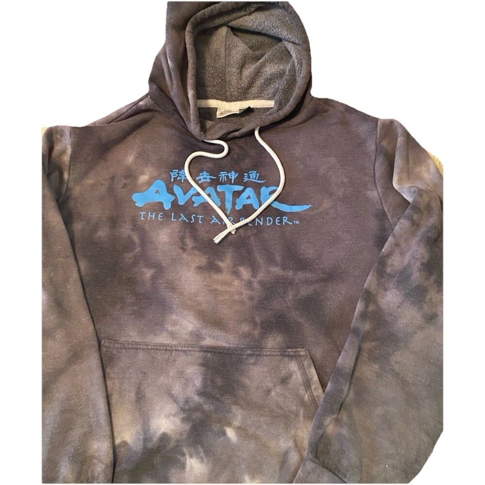 Avatar size small The Last Airbender Hoodie Sweatshirt Gray Wash Graphic